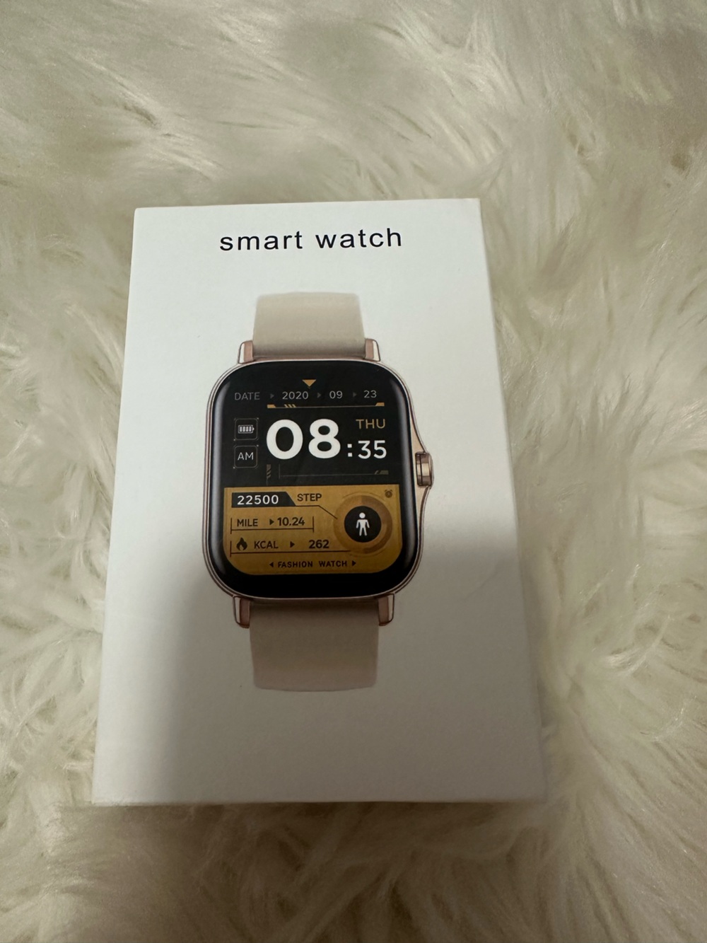 Smart Watch with gray Band - Fashion Fitness Tracker